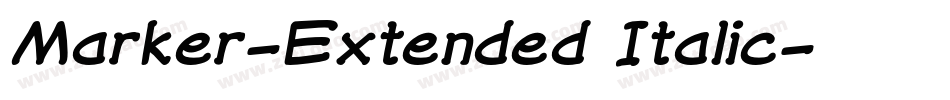 Marker-Extended Italic字体转换